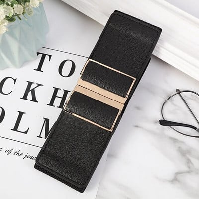 Elastinga dviguba sagtimi, odinė platus diržas, moteriškas retro stiliaus D suknelės, paltas, raudonas, juodas diržas moterims, prabangus prekės ženklo dizaineris