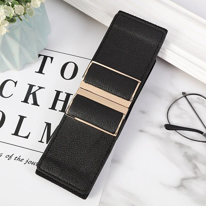 Elastinga dviguba sagtimi, odinė platus diržas, moteriškas retro stiliaus D suknelės, paltas, raudonas, juodas diržas moterims, prabangus prekės ženklo dizaineris