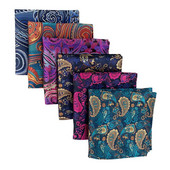 25*25 cm-es férfi Cymbidium Hybridum csíkos poliészter zseb négyzet alakú női üzleti esküvői zsebkendő öltöny kiegészítők