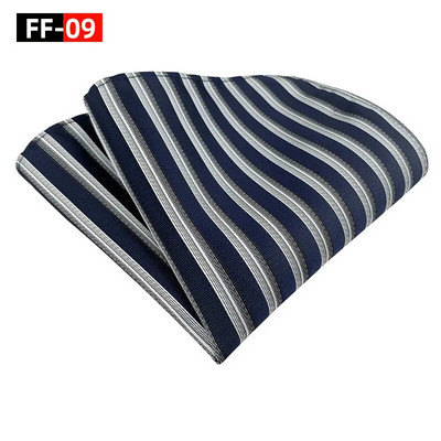 25*25 cm-es férfi Cymbidium Hybridum csíkos poliészter zseb négyzet alakú női üzleti esküvői zsebkendő öltöny kiegészítők