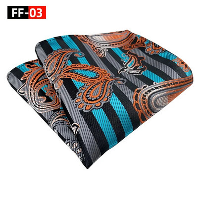 25*25 cm-es férfi Cymbidium Hybridum csíkos poliészter zseb négyzet alakú női üzleti esküvői zsebkendő öltöny kiegészítők