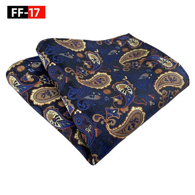 25*25 cm-es férfi Cymbidium Hybridum csíkos poliészter zseb négyzet alakú női üzleti esküvői zsebkendő öltöny kiegészítők