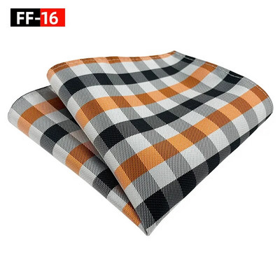 25*25 cm-es férfi Cymbidium Hybridum csíkos poliészter zseb négyzet alakú női üzleti esküvői zsebkendő öltöny kiegészítők