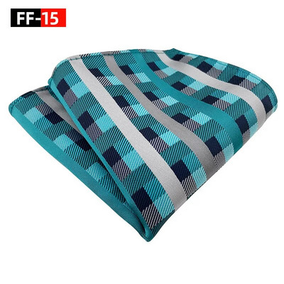 25*25 cm-es férfi Cymbidium Hybridum csíkos poliészter zseb négyzet alakú női üzleti esküvői zsebkendő öltöny kiegészítők