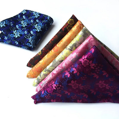 25*25 cm moderns, moderns Paisley ziedu lapu plūmju zieds, poliestera kabatas kvadrāts vīriešiem, džentlmeņu ballītes kausals uzvalks kabatlakats