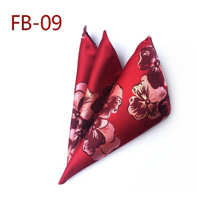 25*25cm, modni, trendi, poliesterski džepni kvadrat s cvjetnim lišćem Pejslija i cvijetom šljive za muškarce, rupčić za uzročno odijelo za gospodsku zabavu