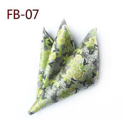 25*25cm, modni, trendi, poliesterski džepni kvadrat s cvjetnim lišćem Pejslija i cvijetom šljive za muškarce, rupčić za uzročno odijelo za gospodsku zabavu