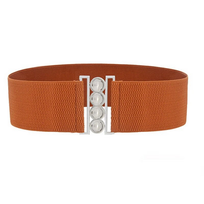 Ženski luksuzni pojasevi oko struka za haljinu Jednobojni crno-crveni bijeli široki visokokvalitetni pojas od pu lakirane kože s elastičnom trakom oko struka