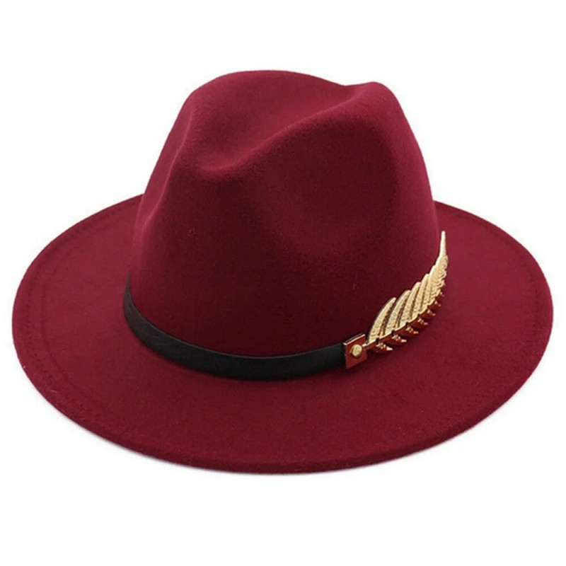 Jednostavne ženske muške vunene vintage fedora šešire od filca sa širokim obodom gospodske elegantne ženske zimske jesenske jazz kape