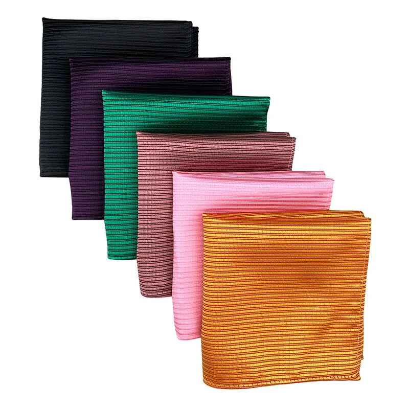 Popularna rasprodaja muške 25*25CM ljubičasto crvenoplave jednobojne poliesterske maramice s džepnim kvadratom za dnevne dodatke za casaul odijela na veliko