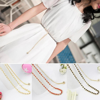 Модни мъниста от имитация на перли, тънка талия, верижка, колан, дамски колан с презрамка, аксесоари за рокля 3 цвята