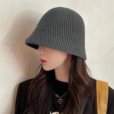 2022. Novi ženski harajuku šešir s kantom, jednobojni muški ribarski šešir, jesen, zima, janjeća vunena topla panama kapa za žene