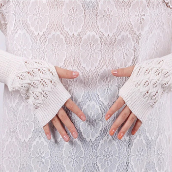 6 χρώματα Fingerless Stretch Ζεστά γάντια Χειμερινά πλεκτά Άνετα γυναικεία δώρα με βελονάκι για ρούχα