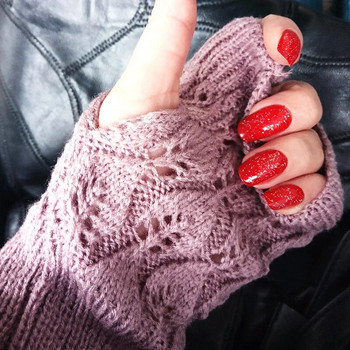6 χρώματα Fingerless Stretch Ζεστά γάντια Χειμερινά πλεκτά Άνετα γυναικεία δώρα με βελονάκι για ρούχα