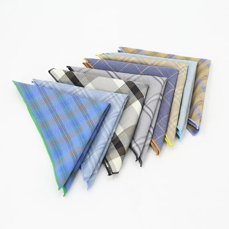 Marka Muški starinski karirani prugasti cvjetni pamučni rupčić Maramice s džepnim kvadratom Luksuzni ručnik na prsima Pokloni za vjenčanje