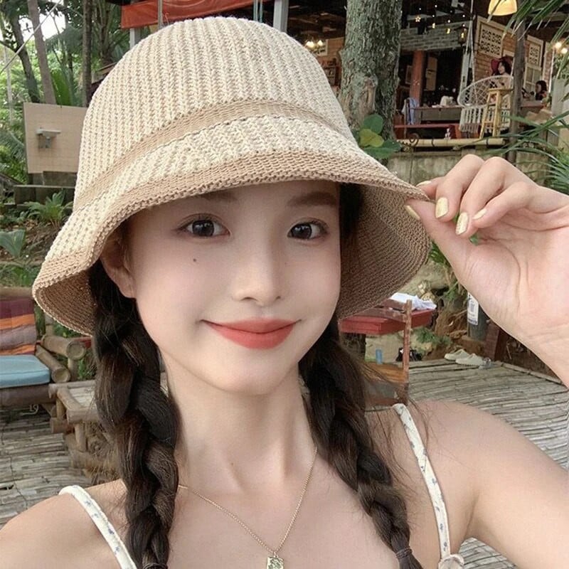 Zvejnieka cepure ar platām malām sievietēm salokāmi saulessargi vizieri Zvejnieka cepure Sieviešu āra sporta spainis Panamas cepures cepures modes