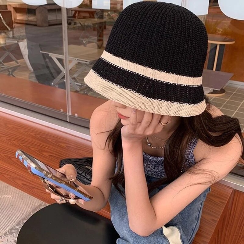 Zvejnieka cepure ar platām malām sievietēm salokāmi saulessargi vizieri Zvejnieka cepure Sieviešu āra sporta spainis Panamas cepures cepures modes