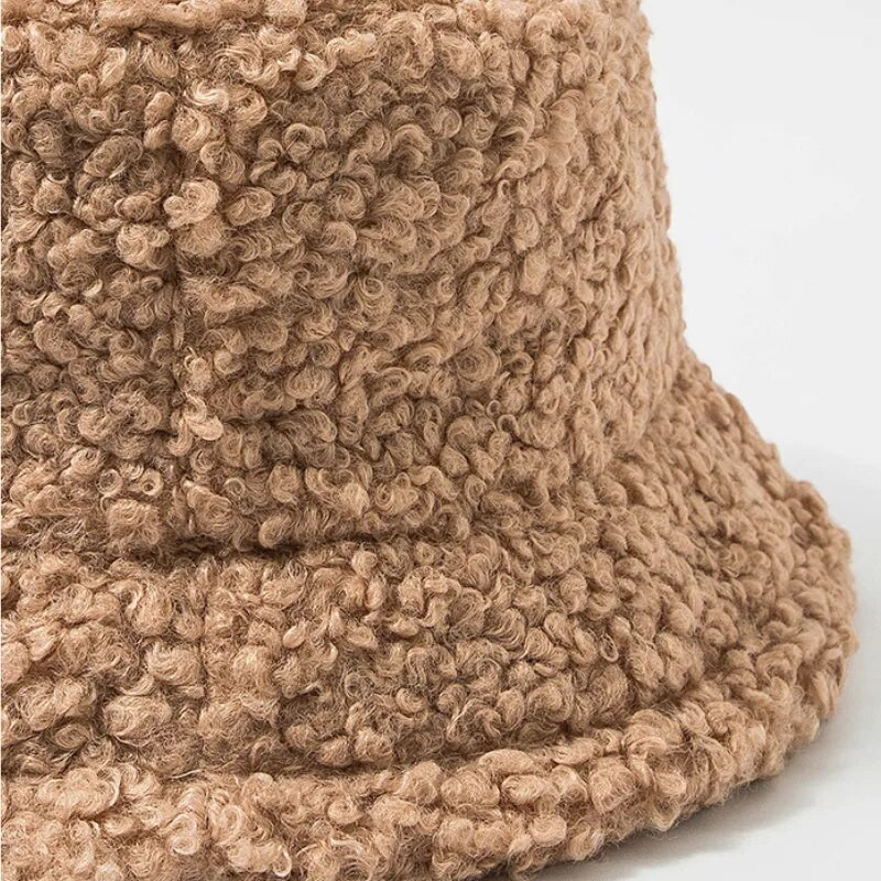 Jednobojna krznena topla ženska kapa od umjetnog krzna Zimska kapa za žene Vanjski šešir za zaštitu od sunca Panama ženska kapa