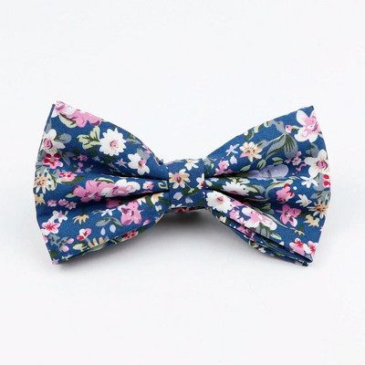 Férfi állítható formális pamut Vintage rózsaszín kék virágos csokornyakkendő pillangó csokornyakkendő szmoking masni Vőlegény báli parti kiegészítők ajándék
