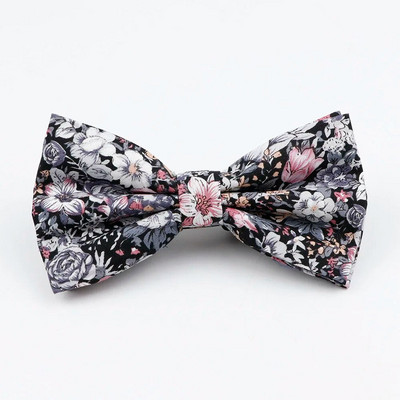 Férfi állítható formális pamut Vintage rózsaszín kék virágos csokornyakkendő pillangó csokornyakkendő szmoking masni Vőlegény báli parti kiegészítők ajándék