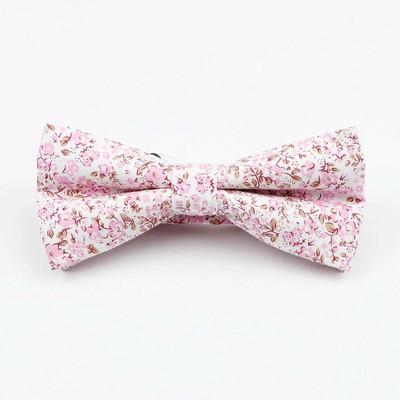 Férfi állítható formális pamut Vintage rózsaszín kék virágos csokornyakkendő pillangó csokornyakkendő szmoking masni Vőlegény báli parti kiegészítők ajándék