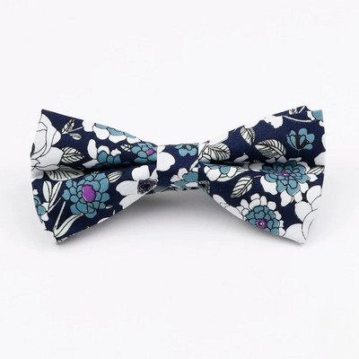 Férfi állítható formális pamut Vintage rózsaszín kék virágos csokornyakkendő pillangó csokornyakkendő szmoking masni Vőlegény báli parti kiegészítők ajándék