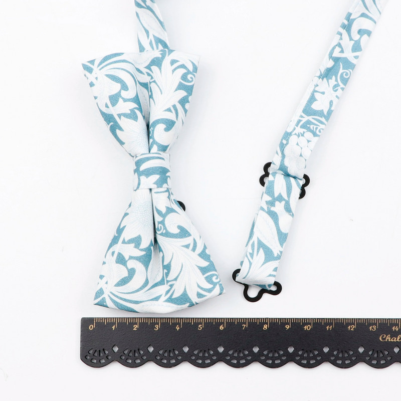 Férfi állítható formális pamut Vintage rózsaszín kék virágos csokornyakkendő pillangó csokornyakkendő szmoking masni Vőlegény báli parti kiegészítők ajándék