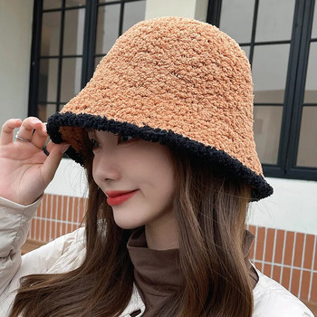 Γυναικείο καπέλο με κάδο COKK Χειμερινό κασμίρ Χοντρό ψαράδικο καπέλο Προστασία αυτιών Μόδα Εξωτερική Διατήρηση ζεστού Καπέλο ψαρέματος Θηλυκό Κορεάτικο Νέο