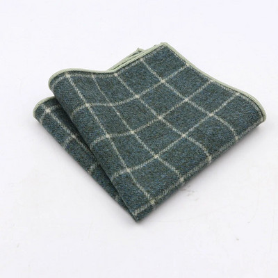 Klasisks Plaid sērijas kvadrātveida kabatlakats Ikdienas ballīšu kabatas kvadrātveida šalle Vilnas kokvilnas Hankie 22 cm sieviešu un vīriešu lakats