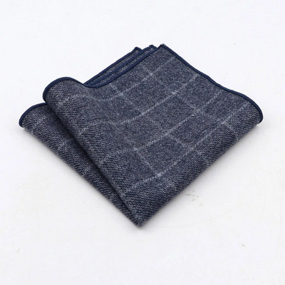 Klasisks Plaid sērijas kvadrātveida kabatlakats Ikdienas ballīšu kabatas kvadrātveida šalle Vilnas kokvilnas Hankie 22 cm sieviešu un vīriešu lakats