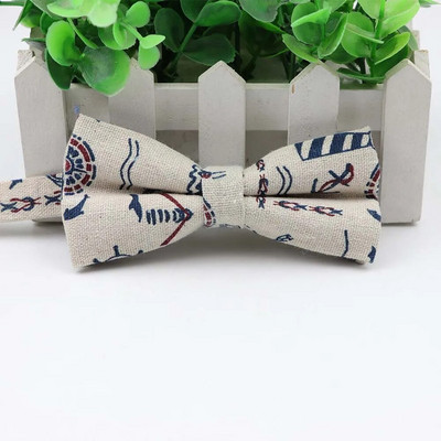 Muška leptir kravata s otisnutim ježevim čamcem i medvjedom kitom s leptir mašnom