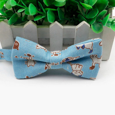 Muška leptir kravata s otisnutim ježevim čamcem i medvjedom kitom s leptir mašnom