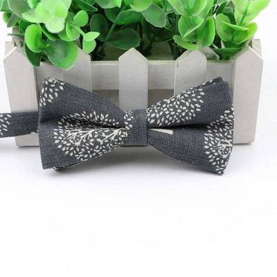 Muška leptir kravata s otisnutim ježevim čamcem i medvjedom kitom s leptir mašnom