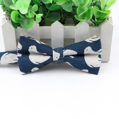 Muška leptir kravata s otisnutim ježevim čamcem i medvjedom kitom s leptir mašnom