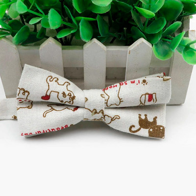 Muška leptir kravata s otisnutim ježevim čamcem i medvjedom kitom s leptir mašnom