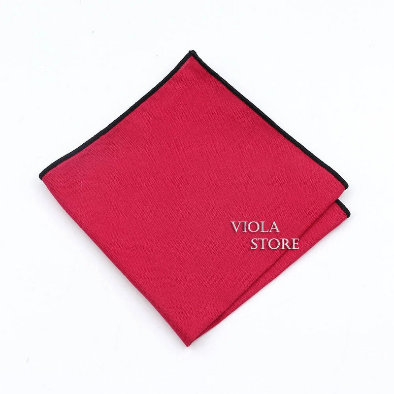 Dvostrana jednostrana pamučna maramica Crveno Plava Crna Šareni rupčić od meke tkanine Muški džepni poklon Vjenčani dodatak Dodatak za zabavu