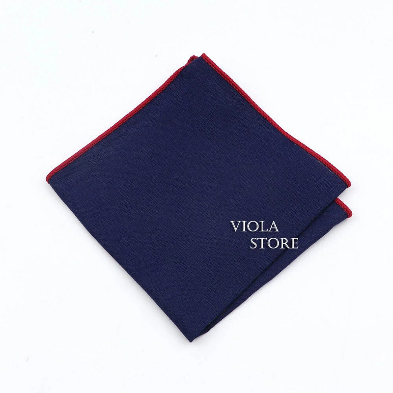 Dvostrana jednostrana pamučna maramica Crveno Plava Crna Šareni rupčić od meke tkanine Muški džepni poklon Vjenčani dodatak Dodatak za zabavu