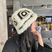 Nova ručno rađena heklana krznena debela topla zimska kapa za žene Lion šešir Moda za vanjske sportove Jesenska ženska kapa Poklon Veleprodaja