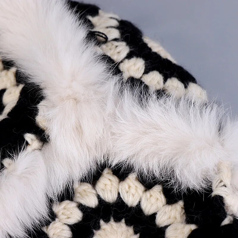 Nova ručno rađena heklana krznena debela topla zimska kapa za žene Lion šešir Moda za vanjske sportove Jesenska ženska kapa Poklon Veleprodaja