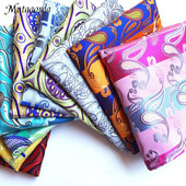 Több színű 25*25 cm-es férfi Hanky Paisley nyomóselyem zsebkendő törülköző esküvői üzleti férfi öltöny ing kis sál