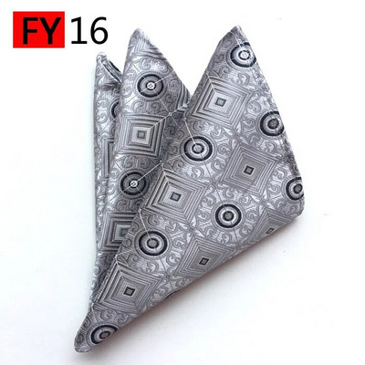 Több színű 25*25 cm-es férfi Hanky Paisley nyomóselyem zsebkendő törülköző esküvői üzleti férfi öltöny ing kis sál