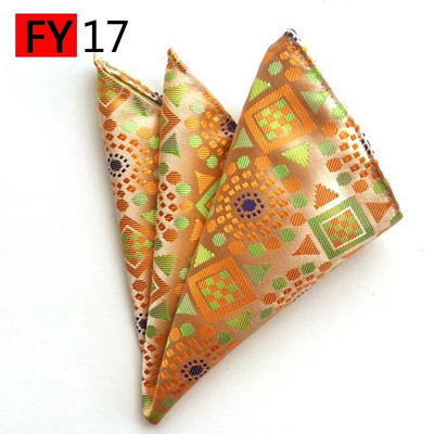 Több színű 25*25 cm-es férfi Hanky Paisley nyomóselyem zsebkendő törülköző esküvői üzleti férfi öltöny ing kis sál