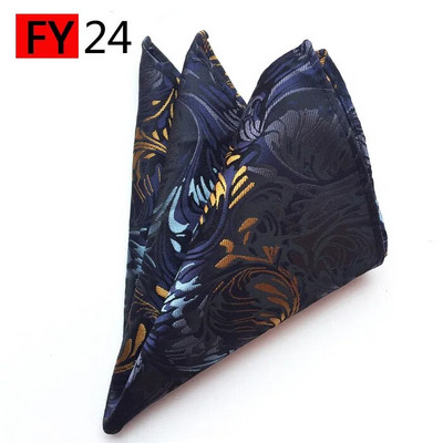 Több színű 25*25 cm-es férfi Hanky Paisley nyomóselyem zsebkendő törülköző esküvői üzleti férfi öltöny ing kis sál