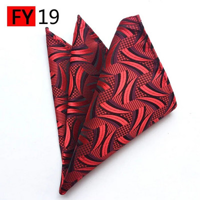 Több színű 25*25 cm-es férfi Hanky Paisley nyomóselyem zsebkendő törülköző esküvői üzleti férfi öltöny ing kis sál