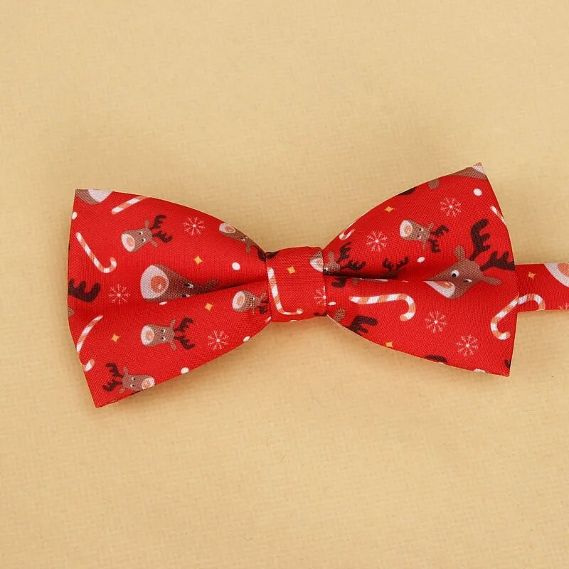 Muške božićne leptir-mašne Kravata na temu pamučnog festivala Snježna pahuljica s uzorkom božićnog drvca Muška leptir-mašna Poklon za božićnu zabavu za muškarce