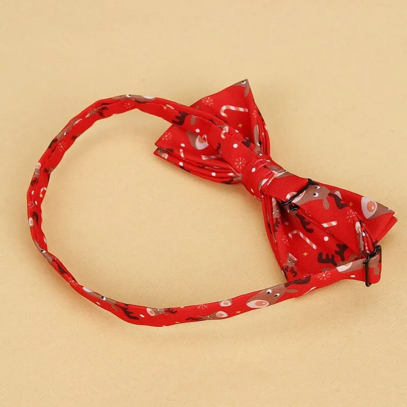 Muške božićne leptir-mašne Kravata na temu pamučnog festivala Snježna pahuljica s uzorkom božićnog drvca Muška leptir-mašna Poklon za božićnu zabavu za muškarce