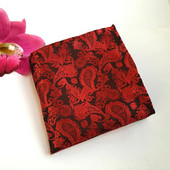 Vintage férfi Hanky selyem sál Gentleman Pocket Square Zsebkendő Paisley Esküvői Party Cravat Corbatas Para Hombre Szmoking nyakkendő