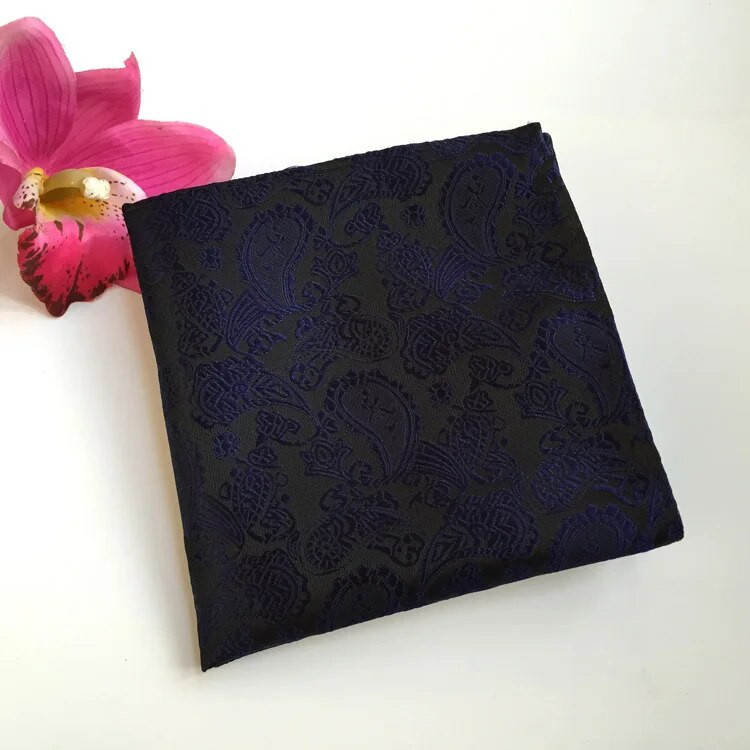 Vintage férfi Hanky selyem sál Gentleman Pocket Square Zsebkendő Paisley Esküvői Party Cravat Corbatas Para Hombre Szmoking nyakkendő