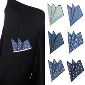 Cvjetni džepni kvadrat Za muškarce Žene Pamučne traperice Ručnik za prsa Hanky Gospoda Hankies Ležerni ženski rupčić Džepni ručnik