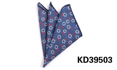 Cvjetni džepni kvadrat Za muškarce Žene Pamučne traperice Ručnik za prsa Hanky Gospoda Hankies Ležerni ženski rupčić Džepni ručnik